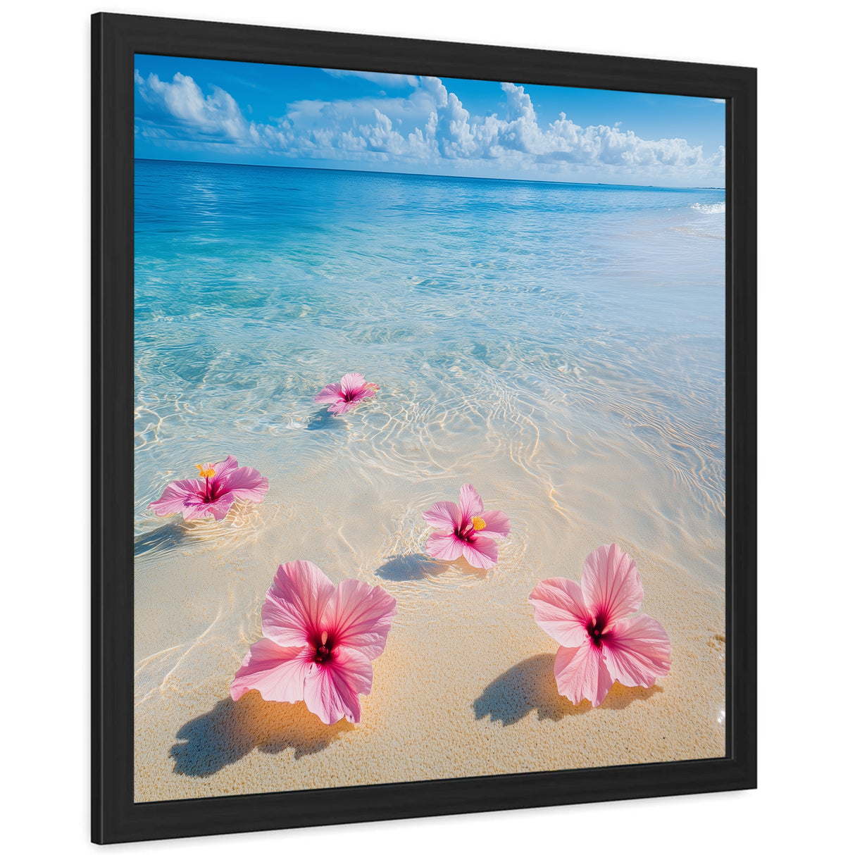 Beautiful Flowers on a Beach