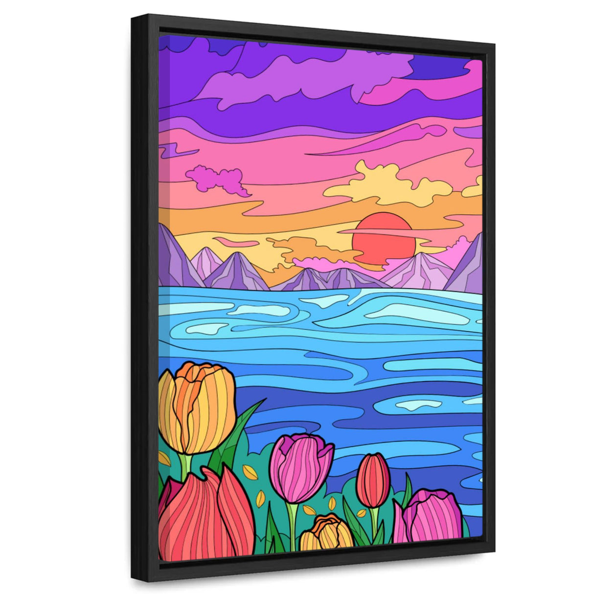 12″ x 16″-16″ x 24″-20″ x 30″-1.25"-Black